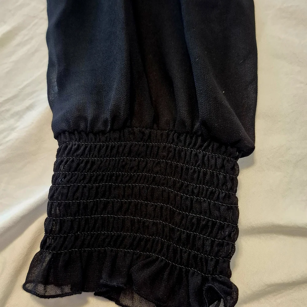 Calvin Klein Black Ruffled Blouse - Picture 5 of 5